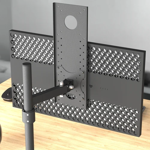 Imagen 2 del producto Ajuste de pantalla arriba y abajo o izquierda derecha con soporte de monitor por borad a través de orificios VESA ajuste inferior de altura