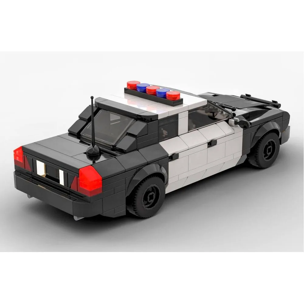 MOC Speed ​​Series City Police Car Model Building Blocks DIY Interceptor Car Assembly Toy for Kids and Boys - Holiday Gift