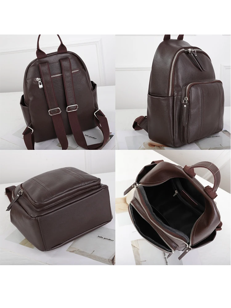 

Женские рюкзаки из коровьей кожи, женские сумки из воловьей кожи, сумки большой вместимости, женские универсальные рюкзаки в стиле ретро, женская модная сумка