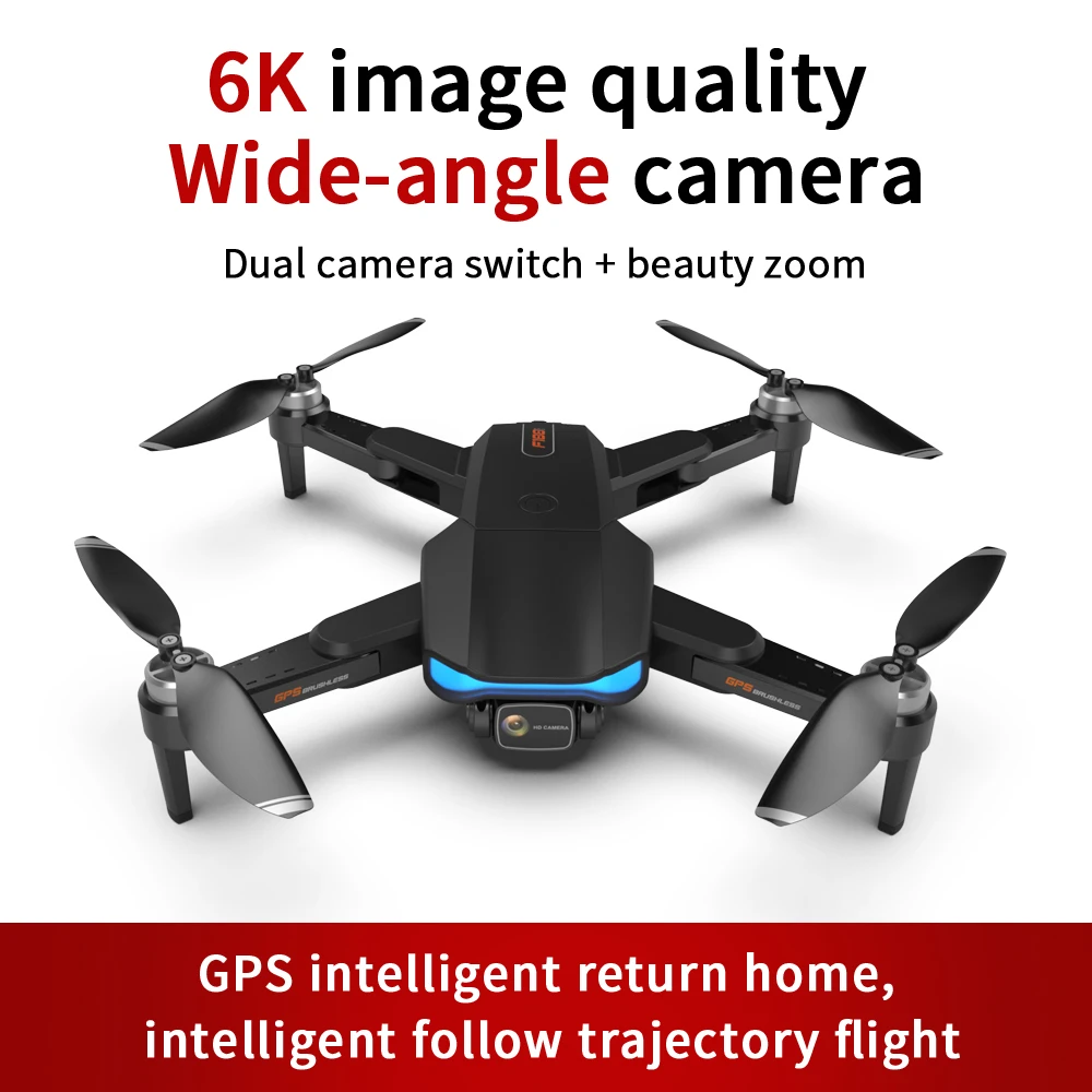 

F188 Drone GPS 6k Profesional Brushless Motor 5G Quadcopter With Camera Dual HD FPV Foldable Drones WiFi RC Helicopter Gifts