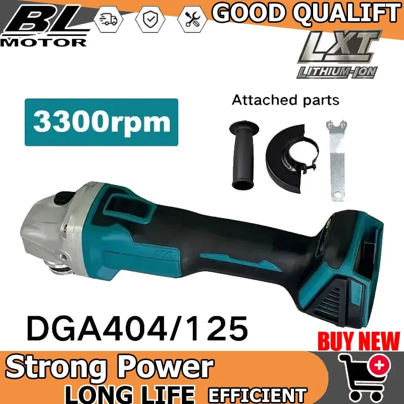 

125/100mm DGA404 Brushless Lithium Electric Angle Grinder Rechargeable Cutting Machine High Power Polishing Fit Makita Tool