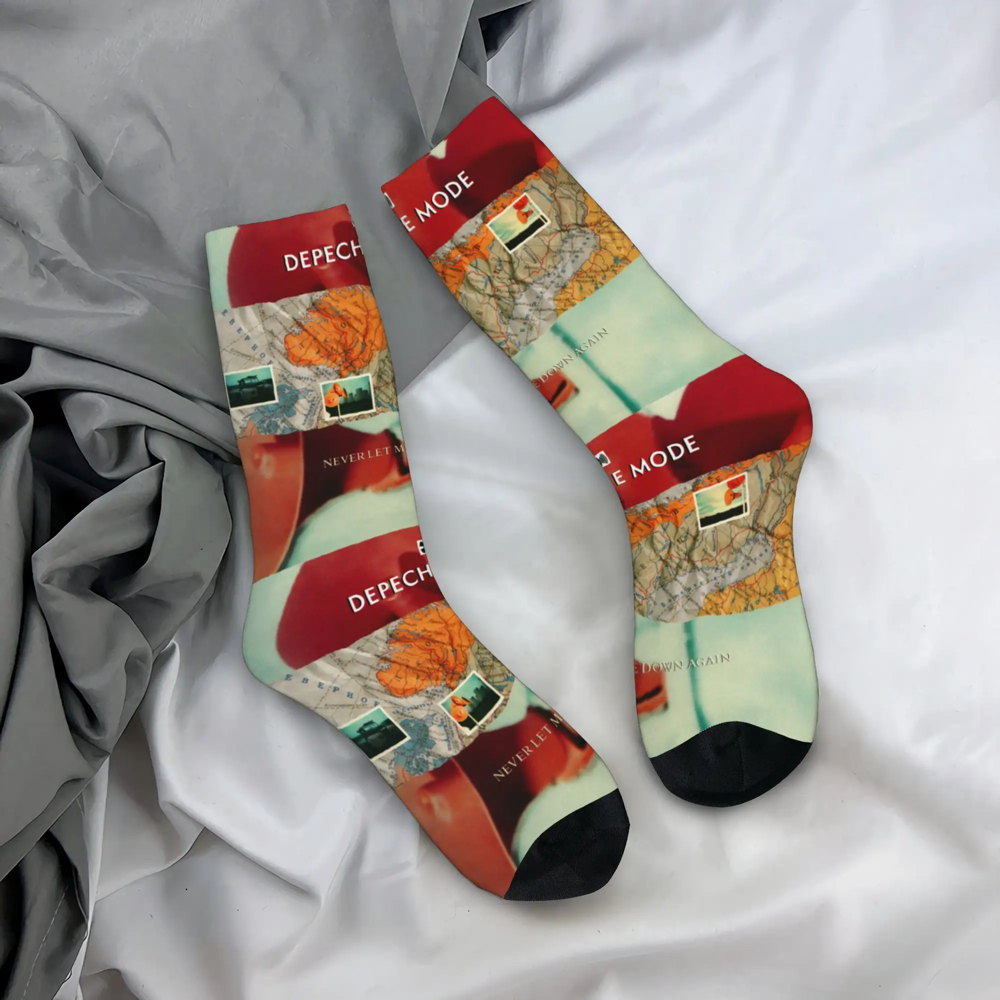 Custom D-Depeche Cool Mode Electronic Rock Dress Socks Men Women Warm Fashion Novelty  Crew Socks