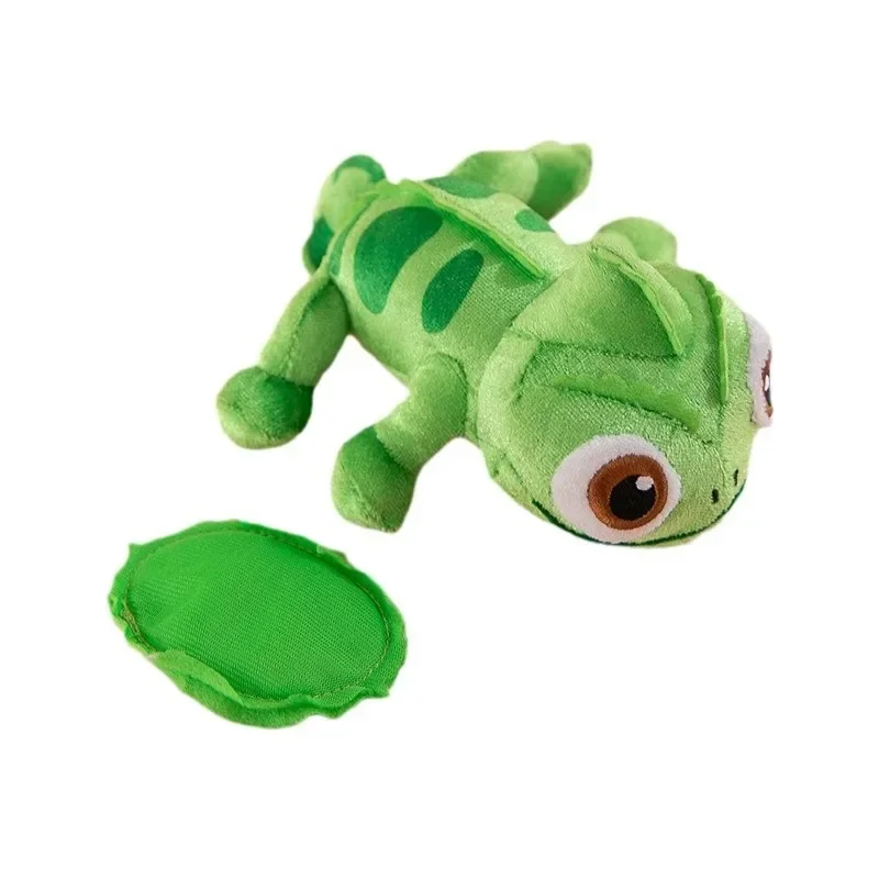 HOT SALE Chameleon Magnet Lizard Plush Doll With Disk Base Fashion Shoulder Plushie Charm Kids Doll Girls Kawaii Holiday Gifts