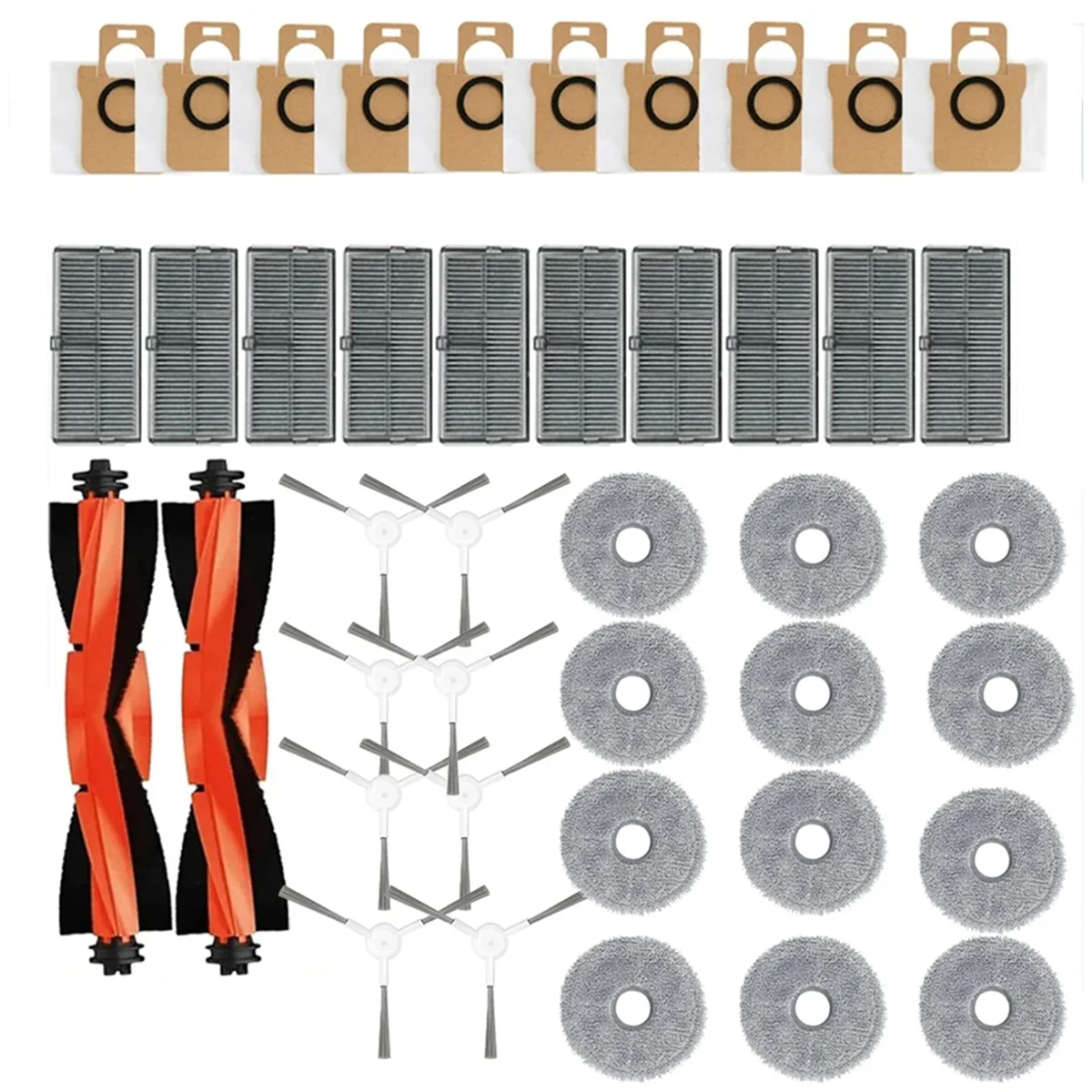 Для Xiaomi Mijia M30S D103CN робот-пылесос основная боковая щетка Hepa фильтр швабра тканевые мешки для пыли аксессуары