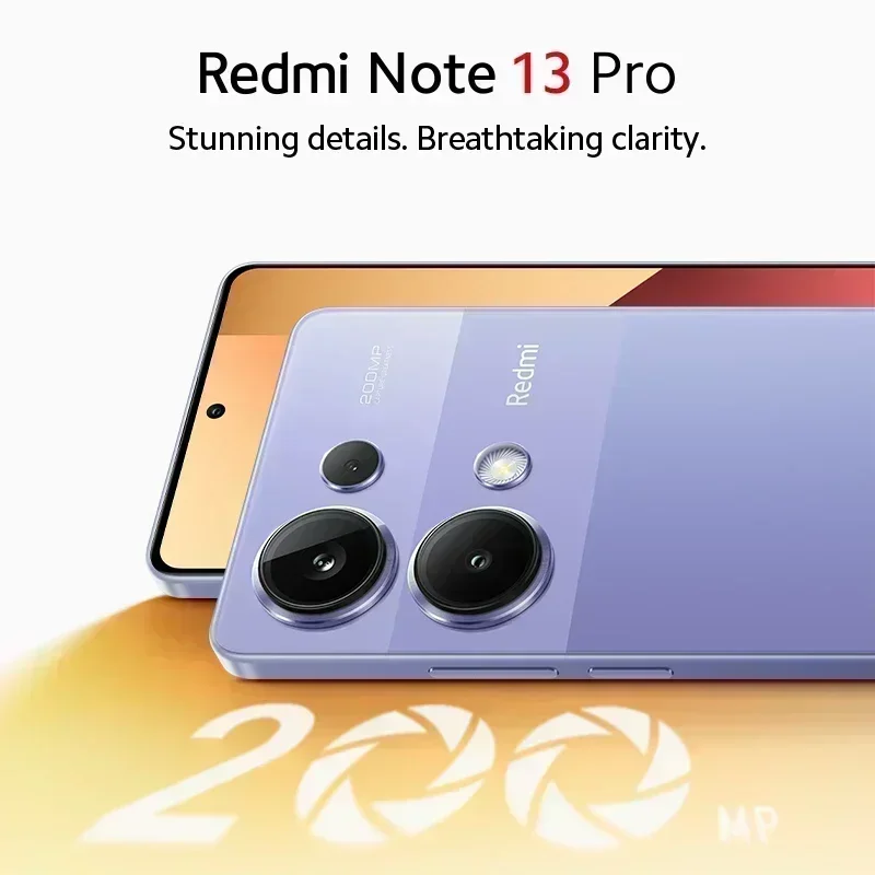 Global Version Xiaomi Redmi Note 13 Pro 4G MediaTek Helio G99-Ultra 200MP OIS Camera 67W Turbo Charging 6.67