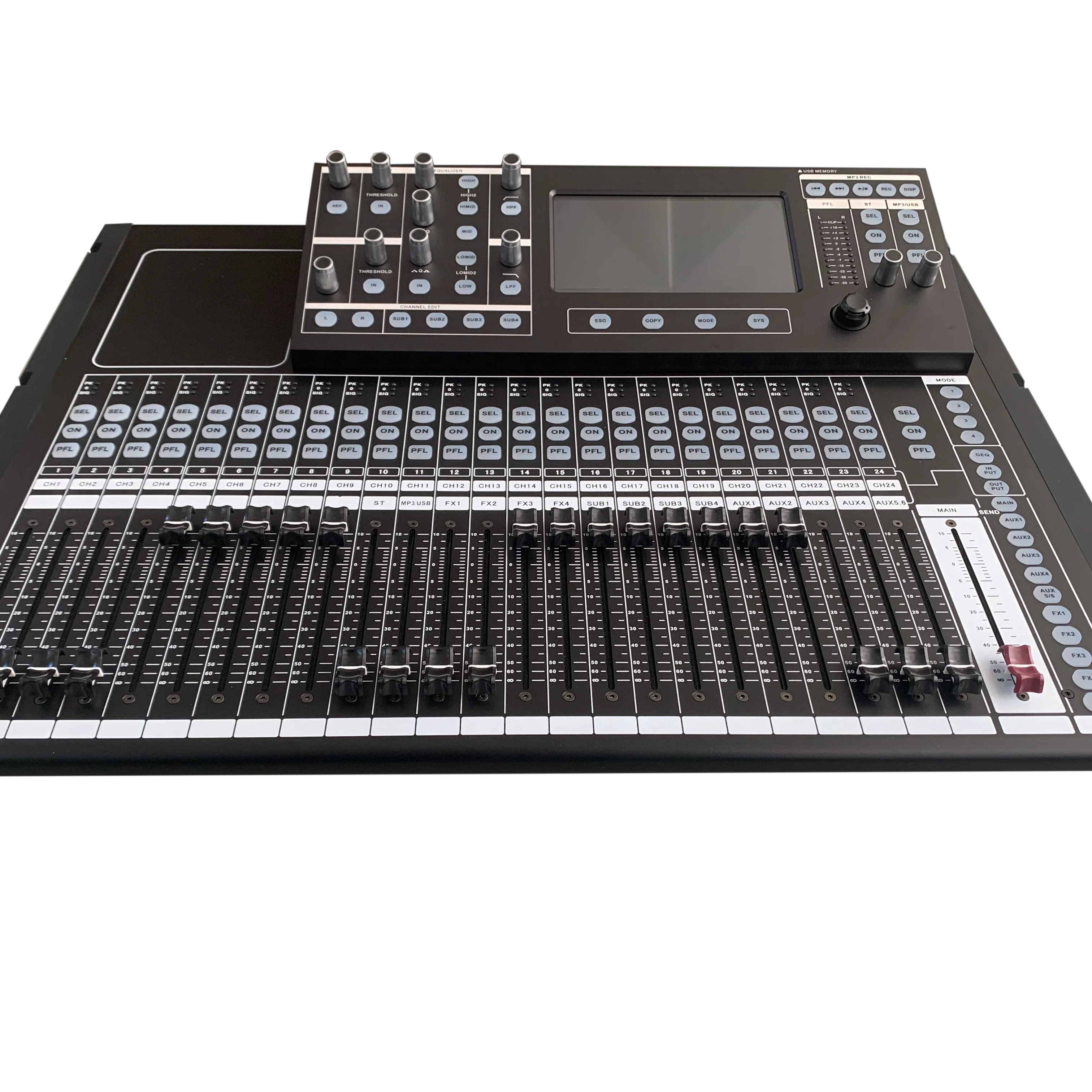 

Professional Digital Mixer 16 24 32 channels Digital Audio Mixer Console Product with carry fighting case For DJ Performance