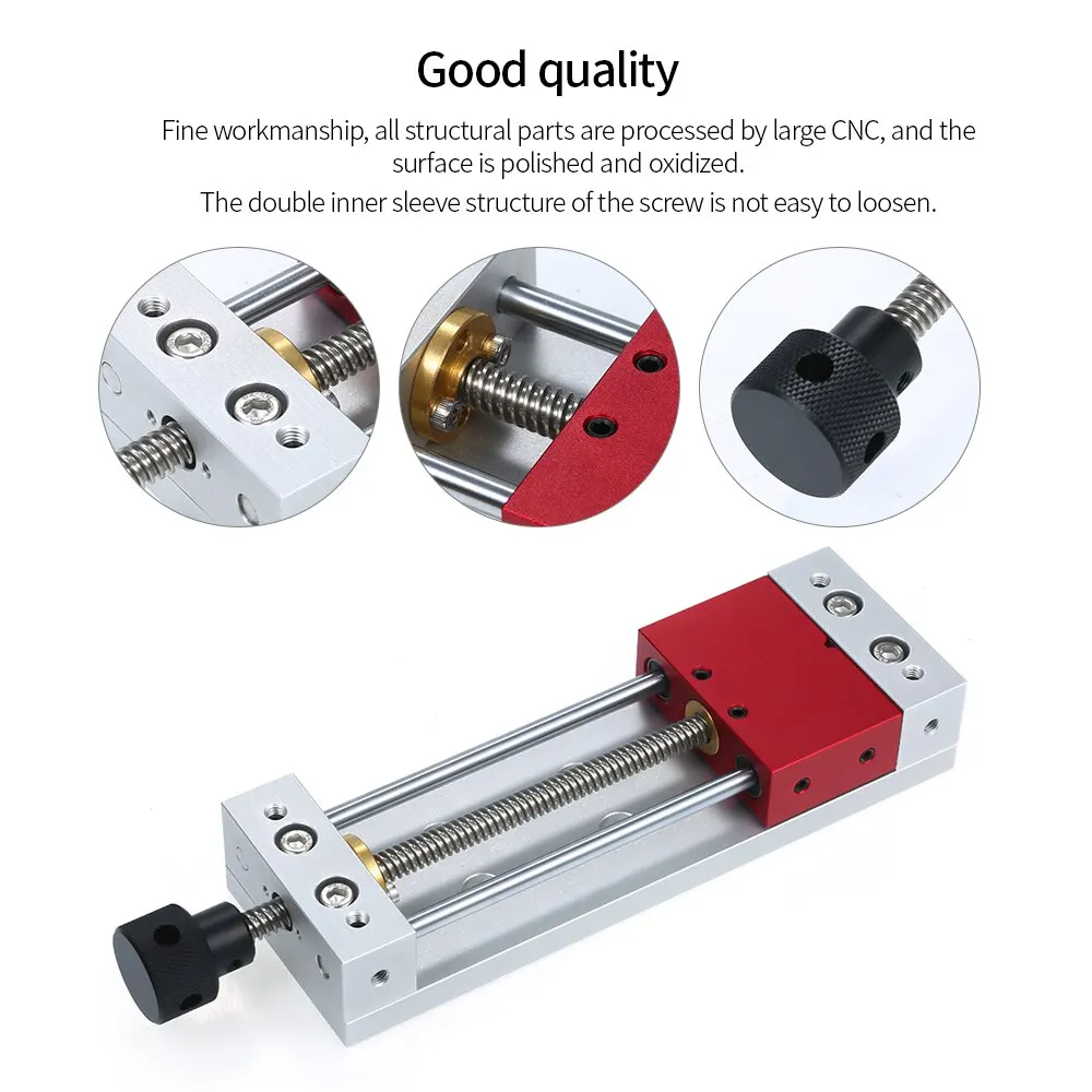 Imagem -04 - Cnc Máquina de Gravura Parallel-maxila Vice Liga de Alumínio Pinças Planas Vice Fresadora Furadeira de Bancada Ferramenta de Fixação