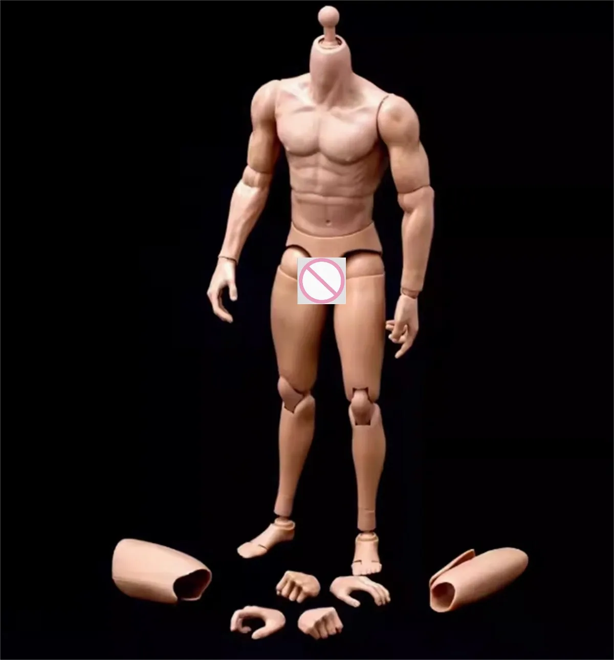 

Strong Muscle Flexible Male Body 1/6 ST020 Male Action Muscle doll Narrow Shoulder Model Toys For 12inch Action Body