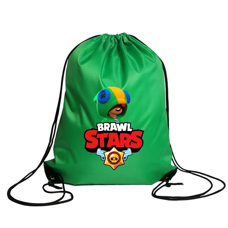 Anime Cartoon Drawstring Bag Game Figure Portable Waterproof Clothes Organiser Leon Poco Crow Casual Large Capacity Backpack