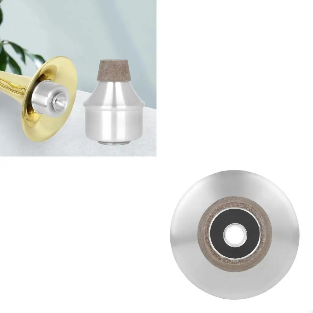 

Aluminum Alloy Muffler Lightweight Mini Trumpet Practice Mute Trumpet Noise Reduction Practice Tool Durable