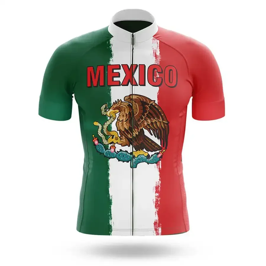 POWER BAND Mexico NATIONAL ONLY SHORT SLEEVE CYCLING JERSEY SUMMER CYCLING WEAR ROPA CICLISMO