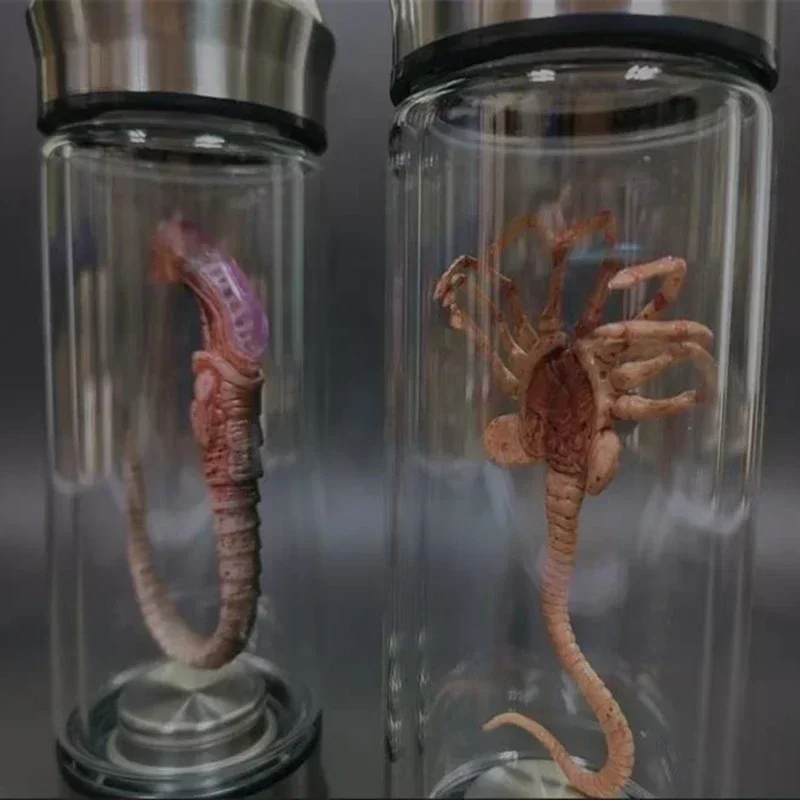 Alien Glow Jar Xenomorph Specimen Facehugger Embryo Glass Jar Movie Prop Replica Home Decor Desktop Crafts Sculpture Decoration - Image 4