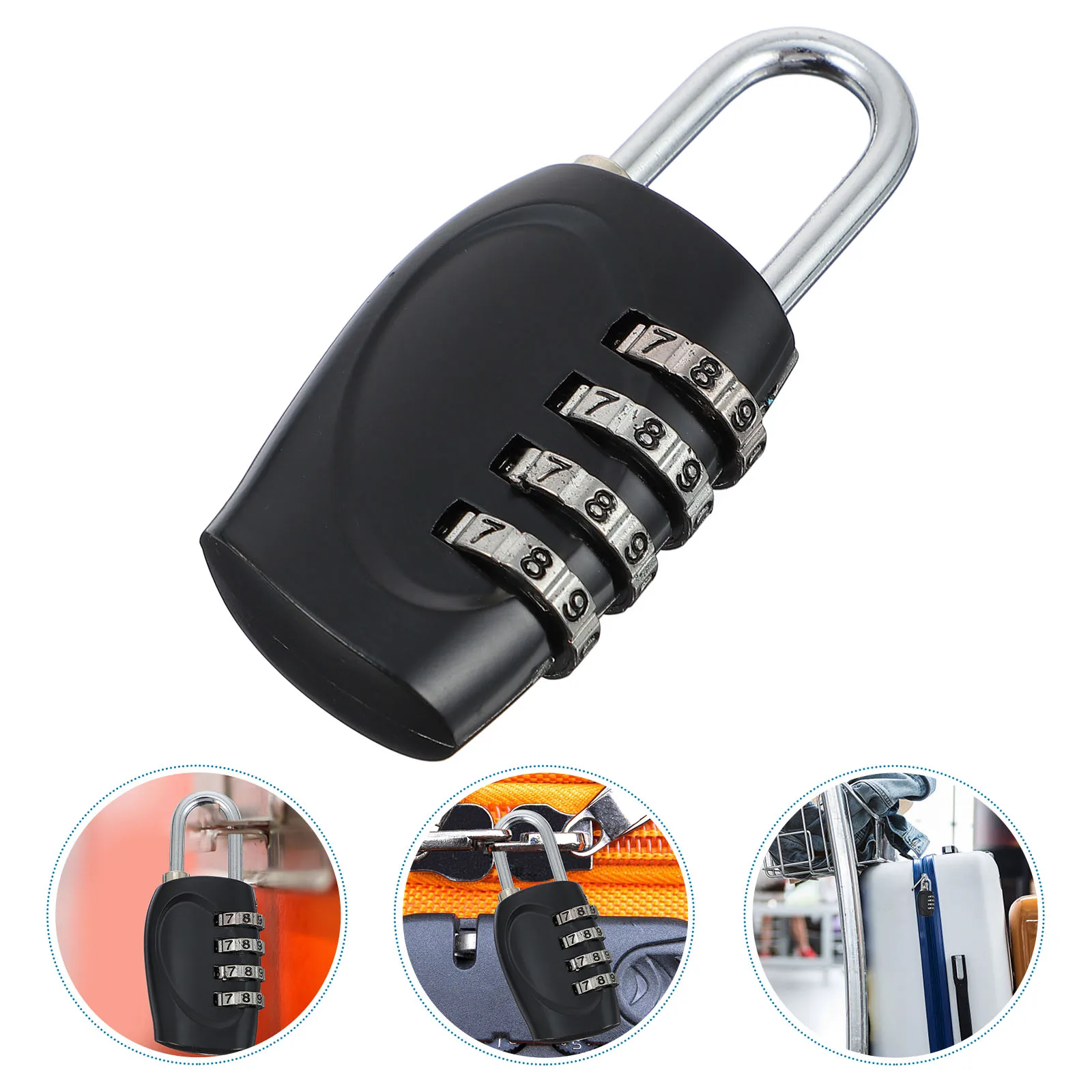 

2 Pcs Lock Password Padlock Luggage Key Locks for Travel Zinc Alloy Padlocks Suitcase