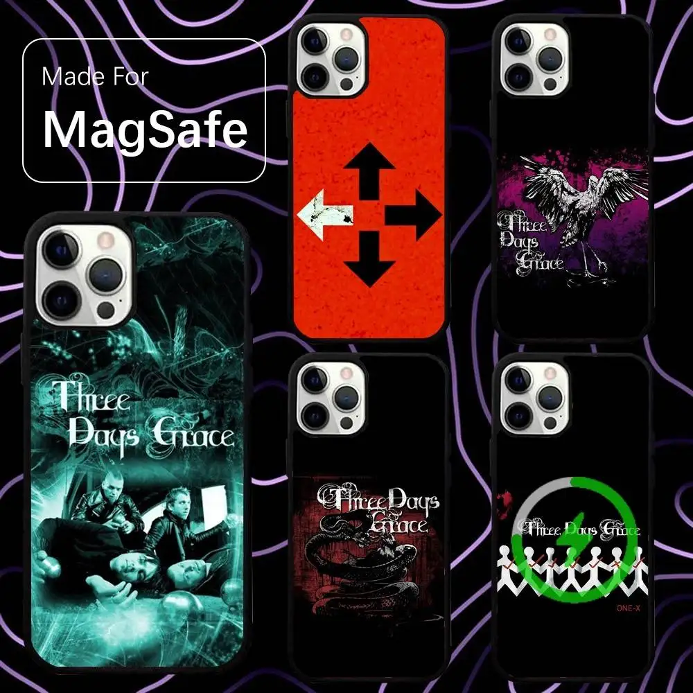 

T-Three Days Grace Alienation Phone Case For iPhone 16,15,14,13,12,11,Pro,Max,Plus,Mini,SE Magsafe Magnetic Wireless Charging