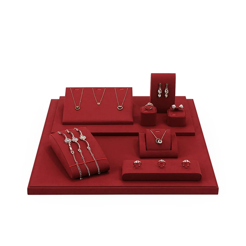 

Jewelry display stand, earrings, bracelets, earrings, microfiber jewelry counter, display props