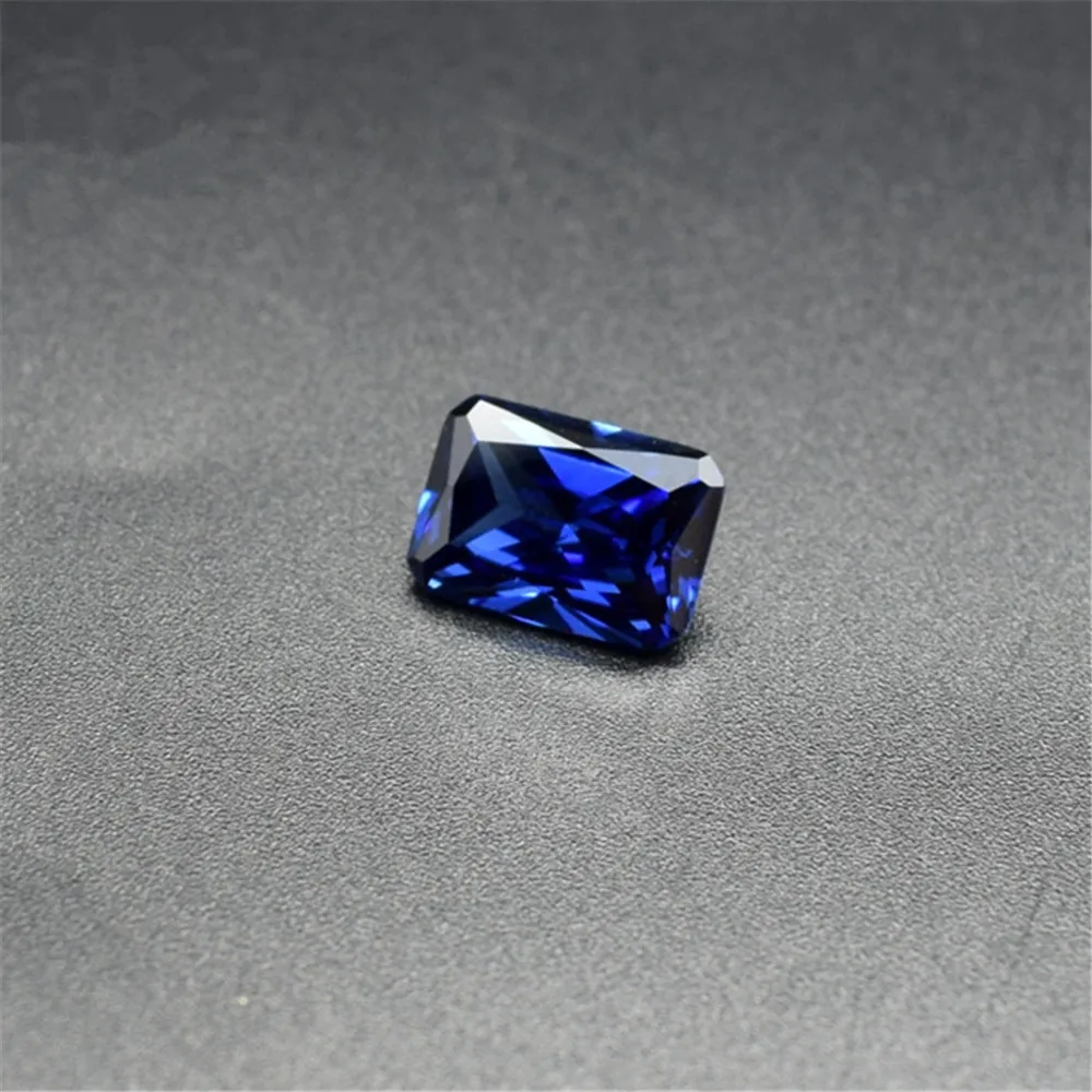 Rectangle Faceted Sapphire Radiant Cut Sapphire Gem Multiple Sizes to Choose