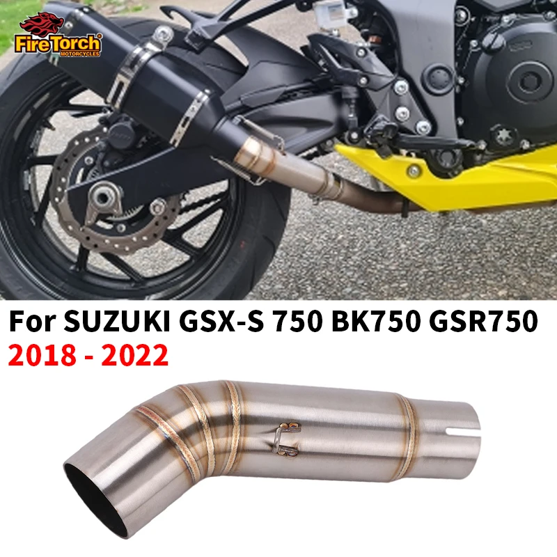 Modificado Motocicleta Escape Escape, Mid Link Pipe, Suzuki GSX-S 750, BK750, GSR750, GSXS750, GSX S750, 2018, 2020, 2021, 2020, 2022