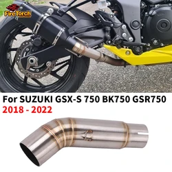 Motorcycle Exhaust Escape Modified Mid Link Pipe For SUZUKI GSX-S 750 BK750 GSR750 GSXS750 GSX S750 2018 2020 2021 2020 2022