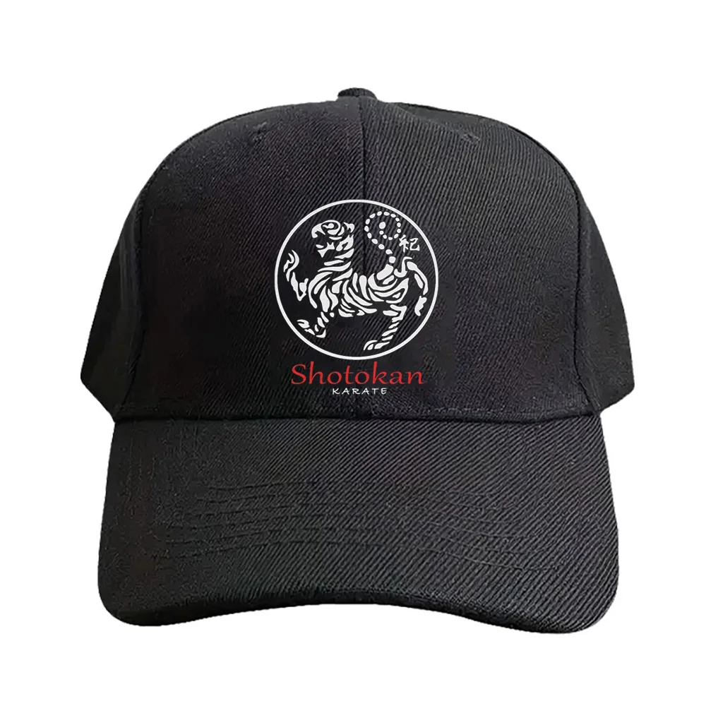 Karate Shotokan Japan Martial Art Kanji Symbol Woman Man Summer Baseball Cap Adjustable with Curved Brim Duckbill Cap