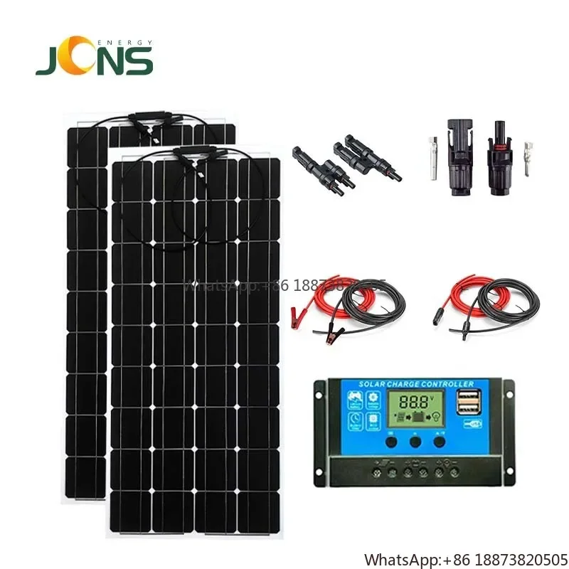 High Quality Flexible Solar Panel Kit 120W 200W Sample Available Thin Film Semi Filexible Marine Solar Panel