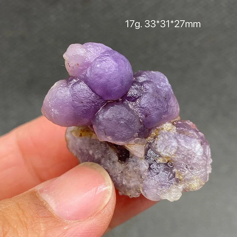 100% Natural Indonesian Purple  Grape agate  Raw Stone Mineral Specimen Healing Crystal Gemstone Collection