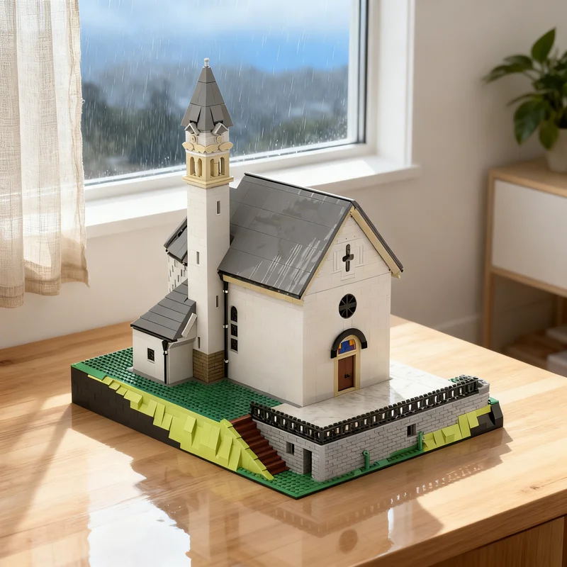 

3369 деталей MOC: Церковь Кадин Кортина – Модель для сборки Creator Expert. Конструктор, игрушка, подарок. Креативный коллекционный предмет для демонстрации. Премиум-класс для взрослых.