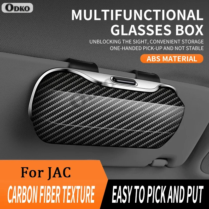 Car Visor Glasses Case Sunglasses Storage Case Antl-Scratch Eyeglasses Protection Box For JAC Refine S3 SOL Star Sharp Star