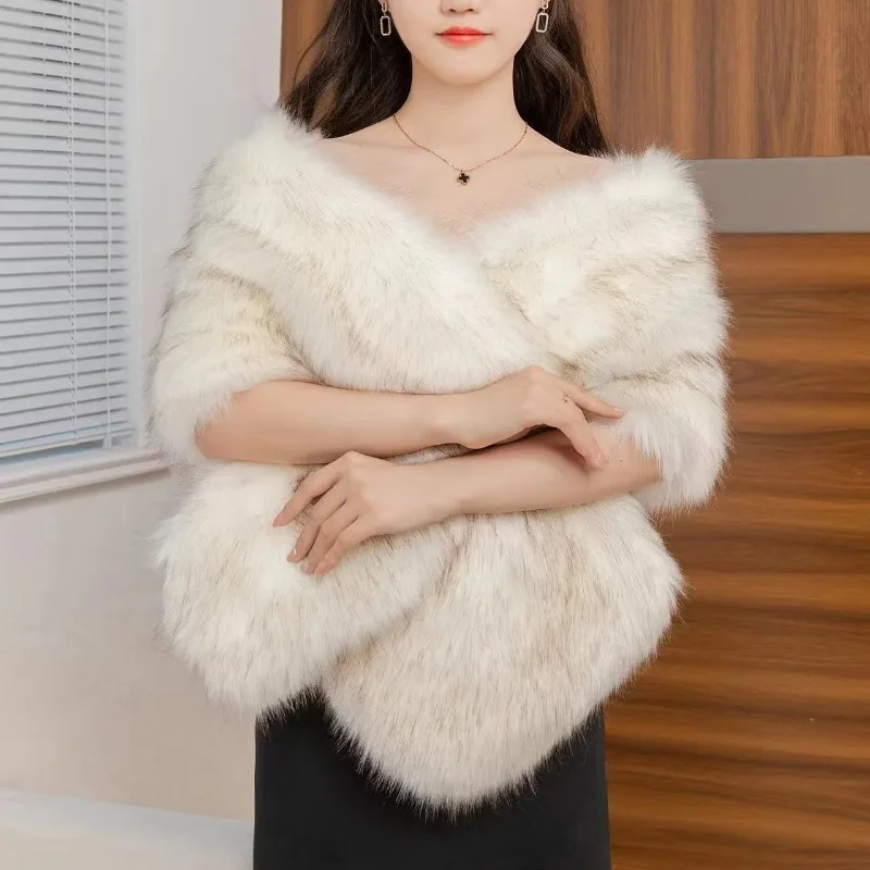 

1pcs Women's Shawl Cape Winter Shawl Dress Scarf Suitable for Wedding Evening Party