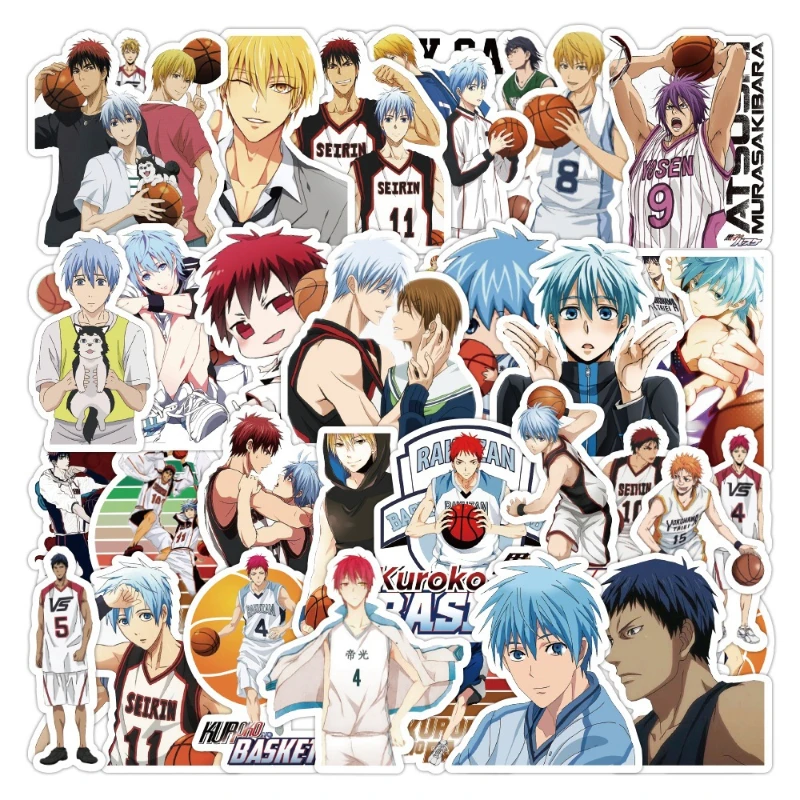 50/30/10PCS Kuroko Tetsuya  Kagami Taiga Aomine Daiki Popular Anime Peripheral Stickers To Decorate Motorcycle Luggage Stickers