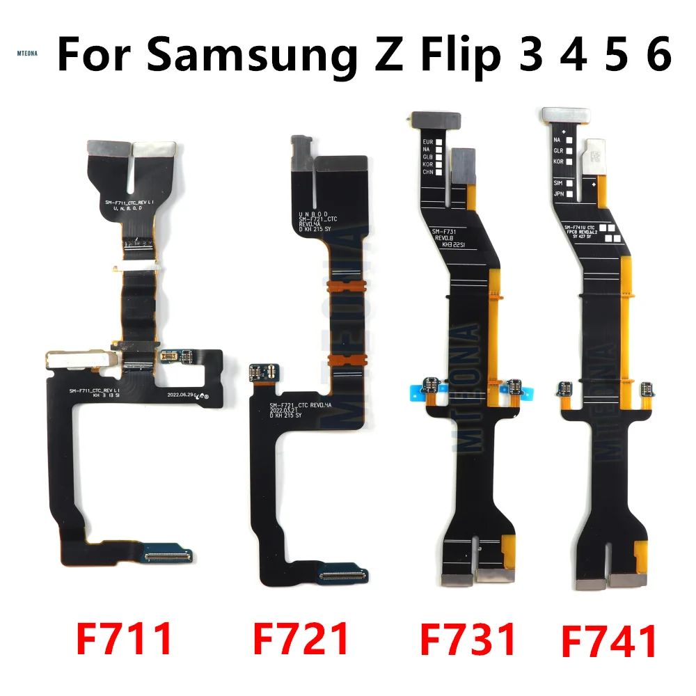 Mainboard Flex Cable For Samsung Galaxy Z Flip 3 4 5 6 F711 F721 F731 F741 Motherboard Dock Connector Main Board Compatible