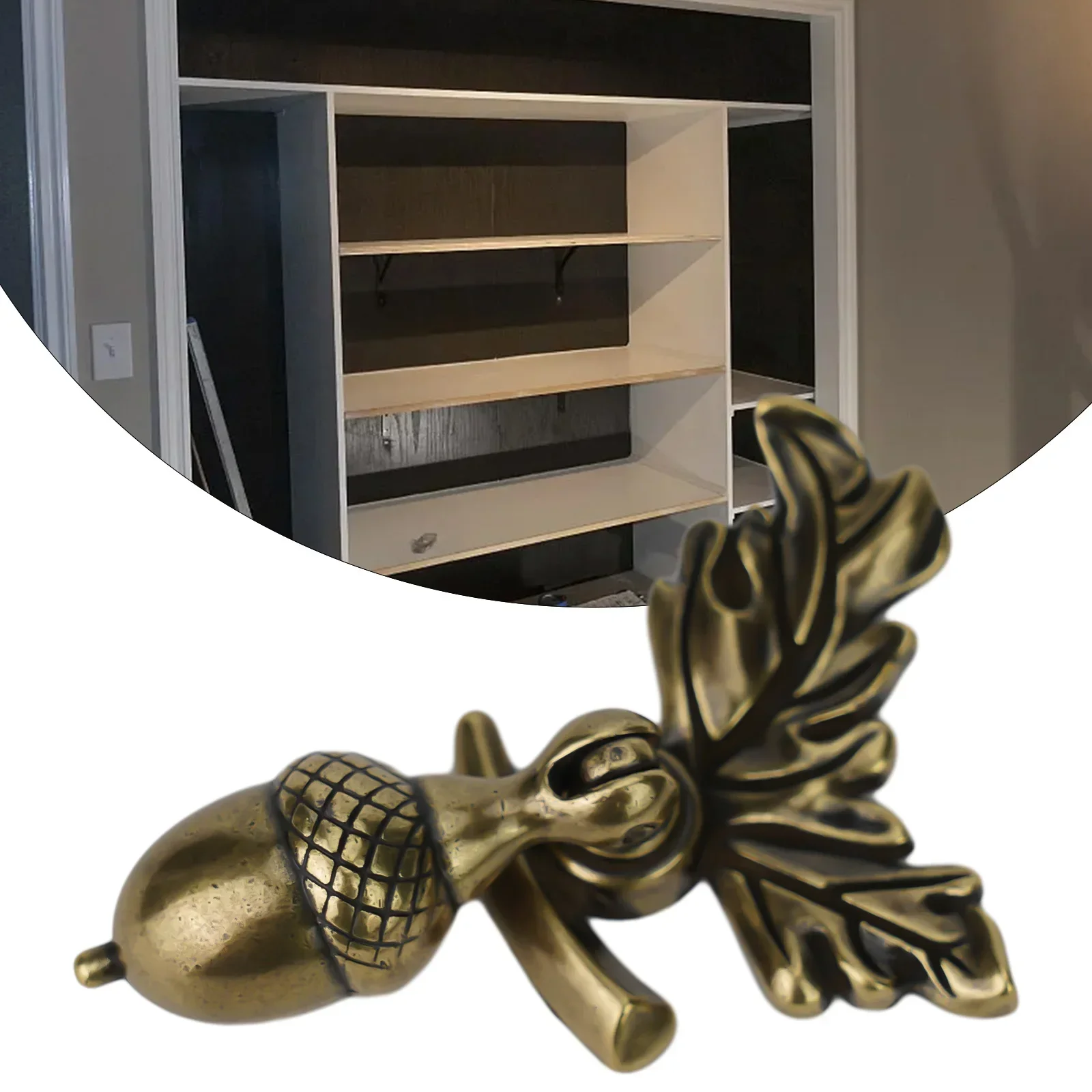 Drawer Knob Bronze Knob Acorn Handle Bronze Easy Installation Versatile Wide Application Bedside Cabinet Drawer