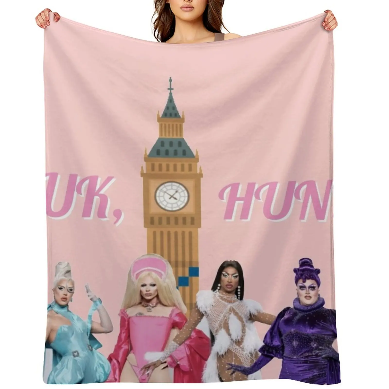 

Uk, Hun RuPauls Drag Race UK United Kingdolls Throw Blanket Sofa Throw Blankets Sofas Of Decoration Quilt for sofa Blankets