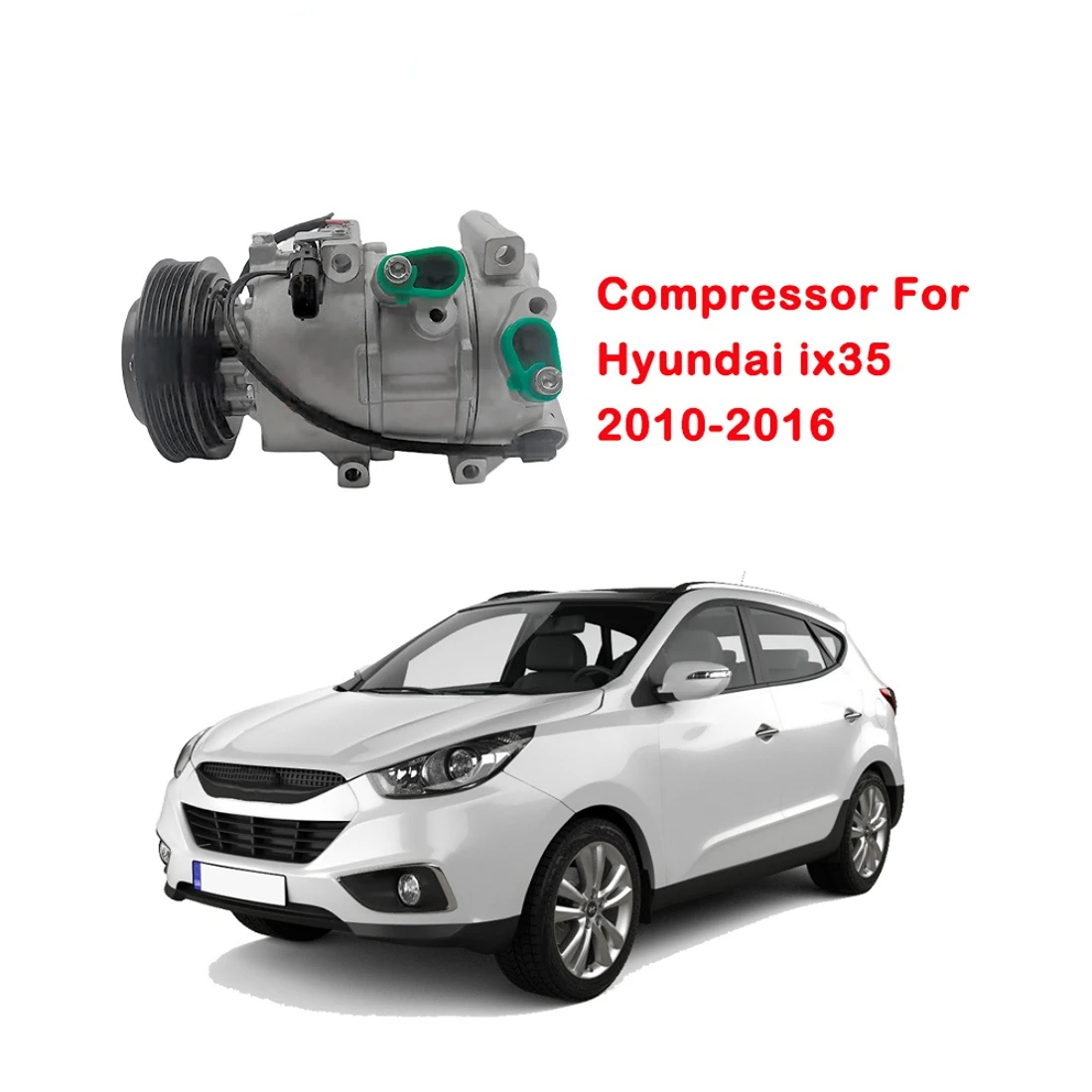 

977012S500 Car Air Conditioning Compressor Automotive Air Conditioner AC Compressor For Hyundai ix35 LM EL ELH 2010-2016