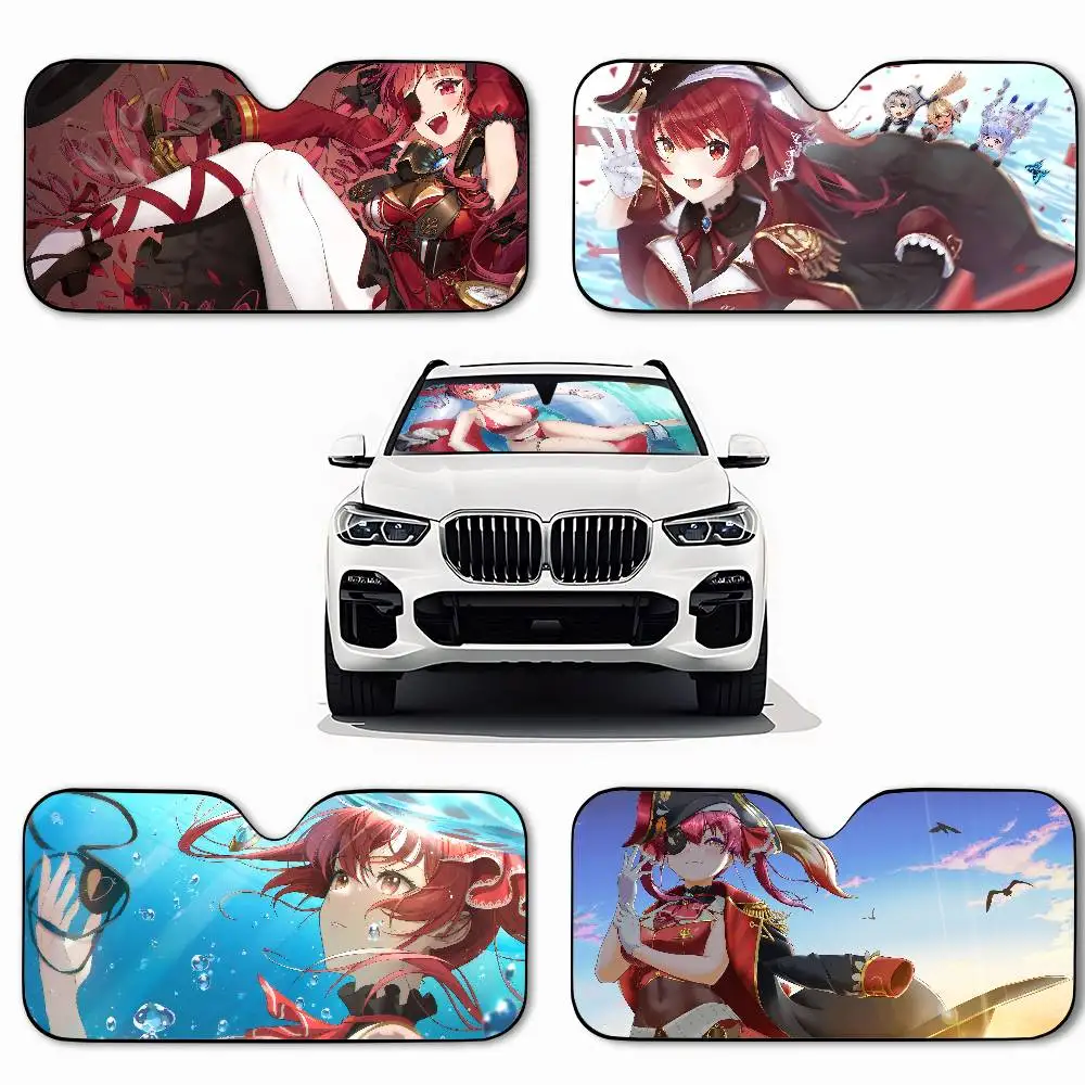 أنيمي الفتيات هوشو البحرية سيارة ظلة سيارة ظلة يغطي غطاء الزجاج الأمامي العالمي للطي قناع