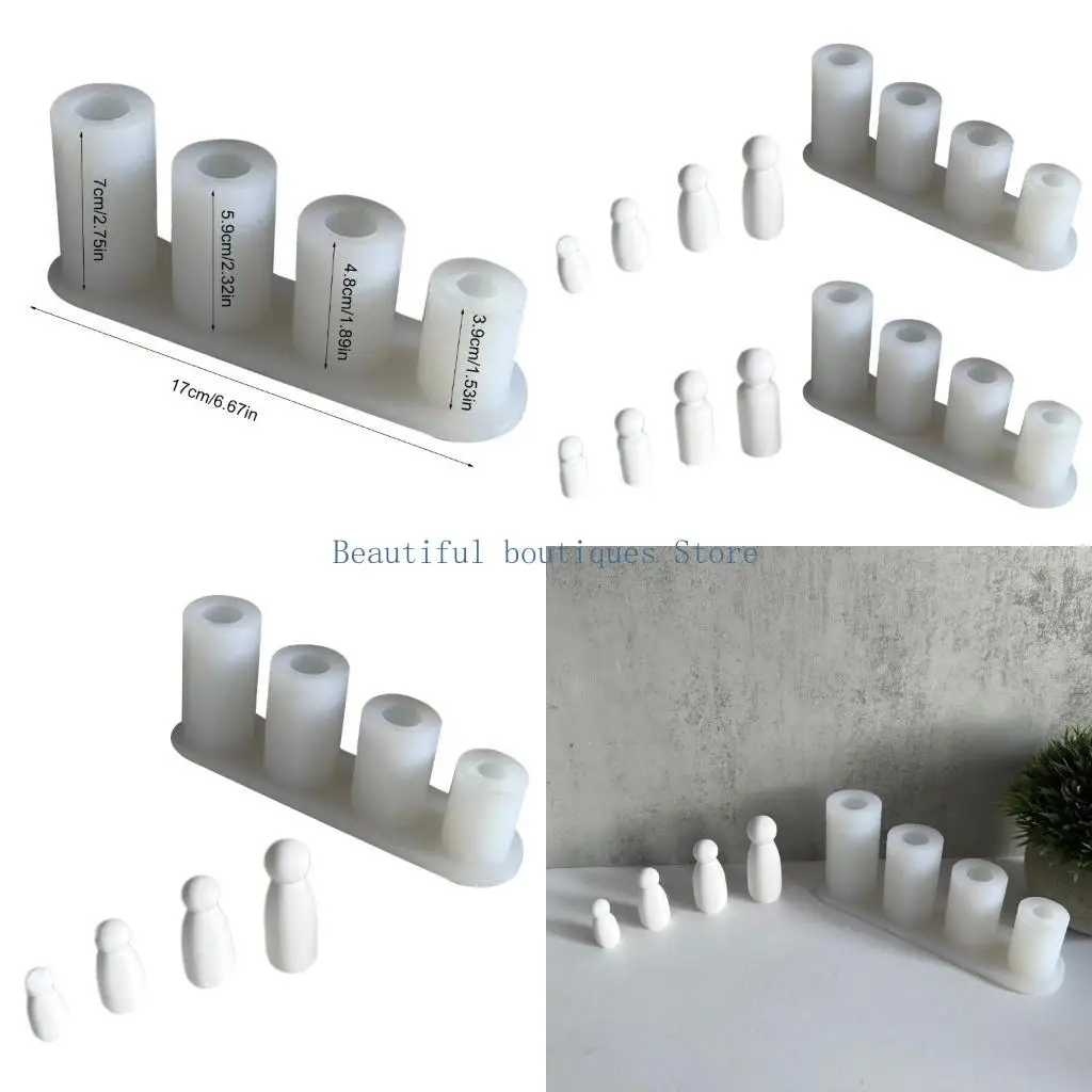 

U4LF портретная кукольная орнамент силиконовая плесень свеча