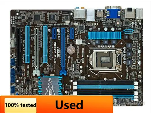  Asus P8Z77-V LK Desktop Motherboard Z77 Socket LGA 1155 i3 i5 i7 DDR3 32G ATX Motherboards Used