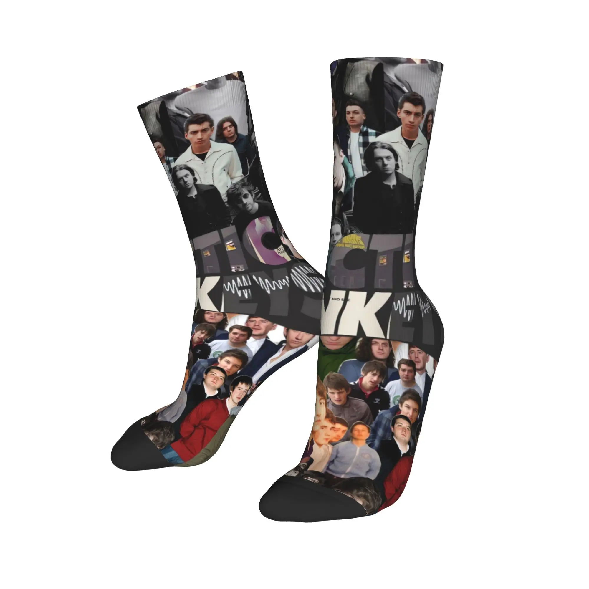 Rock Band Arctic Monkeys Socks Autumn  Stockings Gothic Men High Quality Socks Graphic Cycling Anti Slip Socks view 3