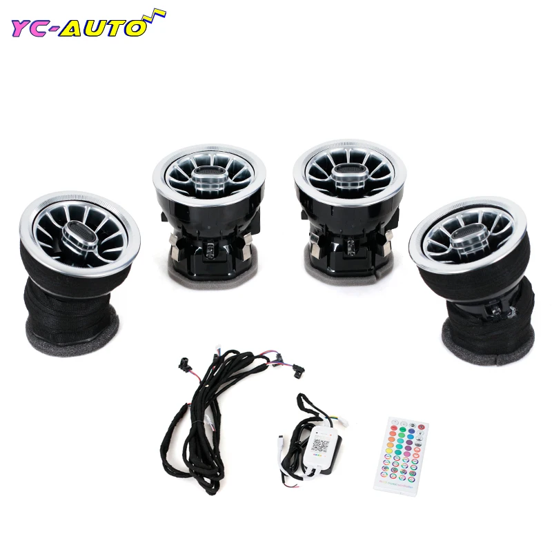 

Car LED Front Dashboard AC Air Condition Vent Outlet Turbo Interior Trim Car Accessories For Mercedes Benz Sprinter