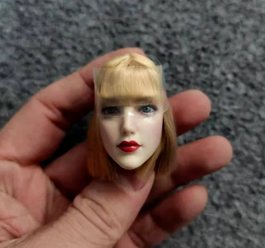 1/6 Yellowish yellow short hair head Model for 12