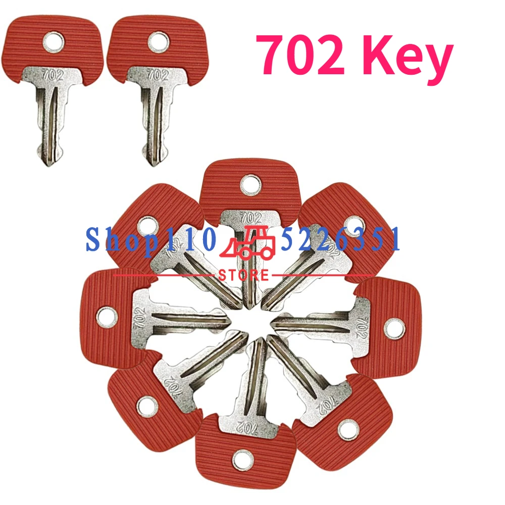 1/5/10PCS 209068 Red Key 702 Power Start Key 26906870 Manual Electric Hydraulic Forklift Accessories