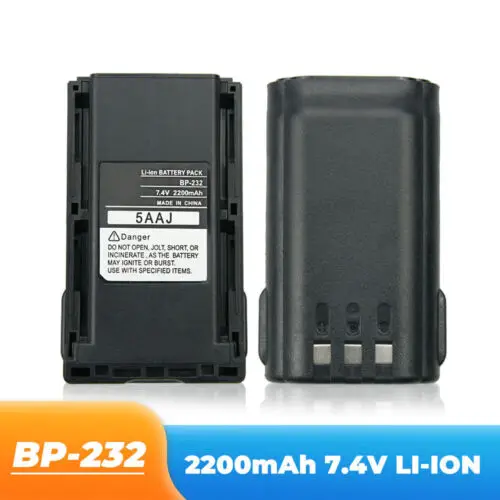 NOWY akumulator litowo-jonowy 7,4 V 2200 mAh BP-232 do radiotelefonu Walkie Talkie ICOM IC-A14 IC-F24