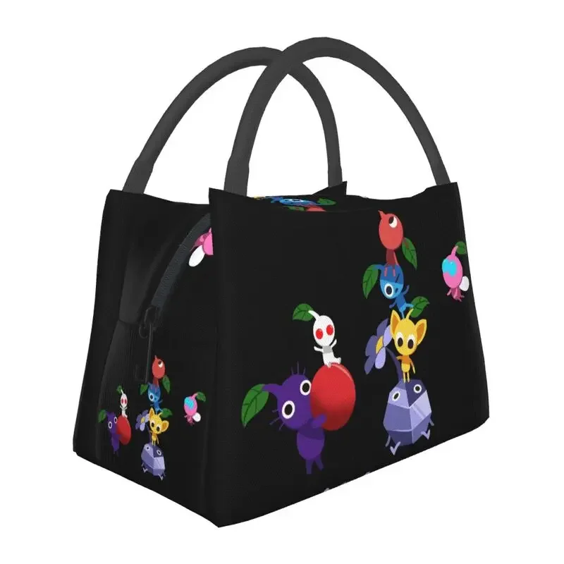 

Animated Cartoon Games Pikmin Portable Lunch Box Women Waterproof Plant Thermal Cooler Food Insulated Bag