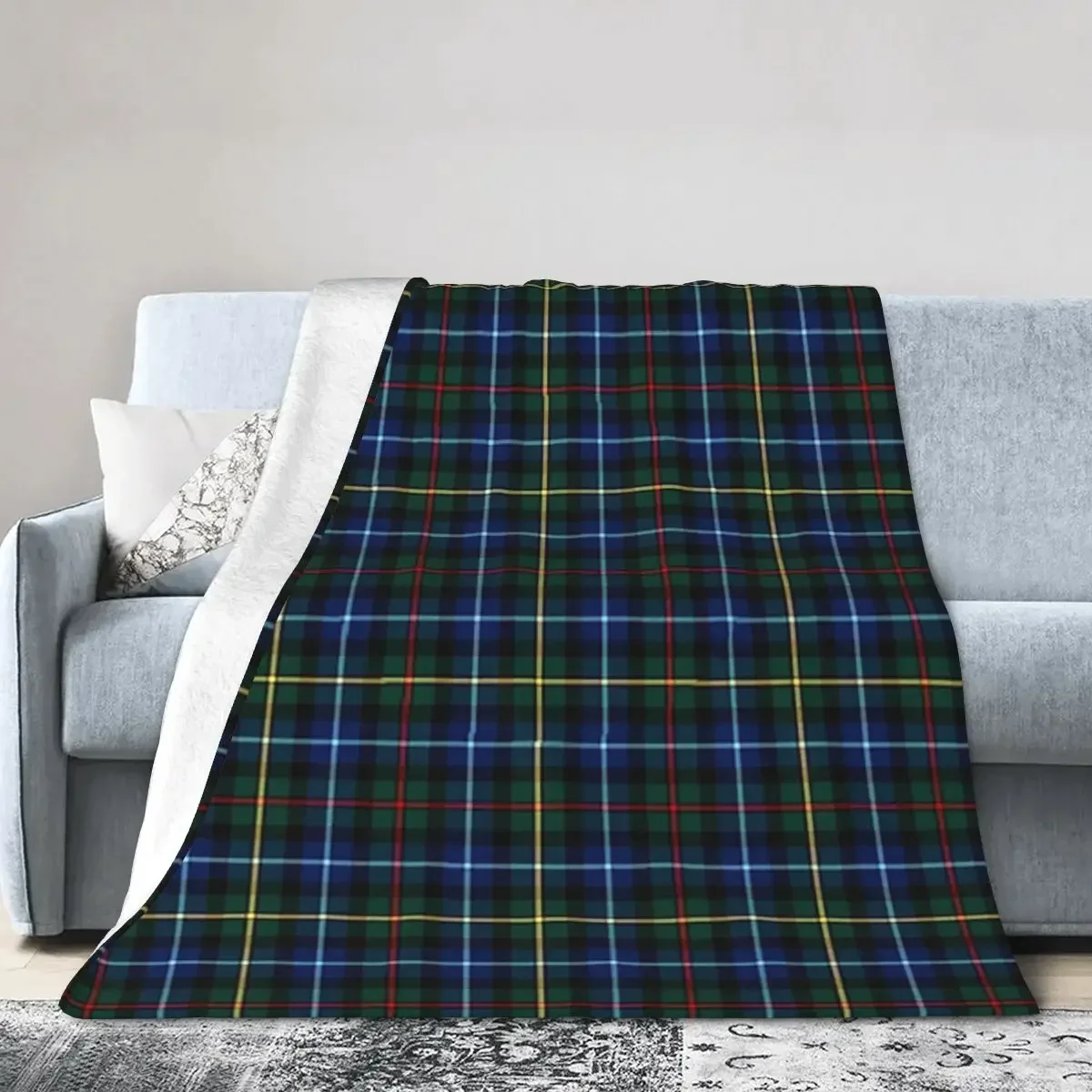 

Clan Smith Tartan Blanket Soft Warm Flannel Throw Blanket Bedding for Bed Living room Picnic Travel Home Couch