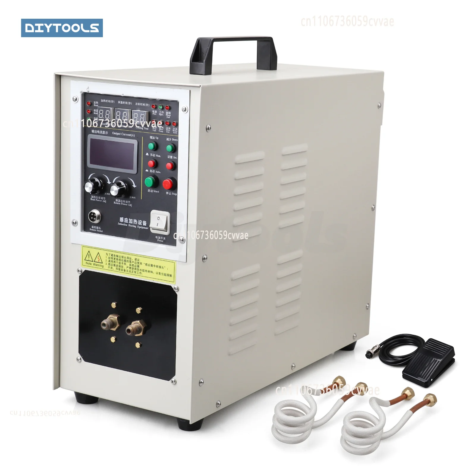High Frequency Induction Heating Machine 15KW Small High Frequency Welding Equipment Copper Tube Turning Tool Alloy Welding