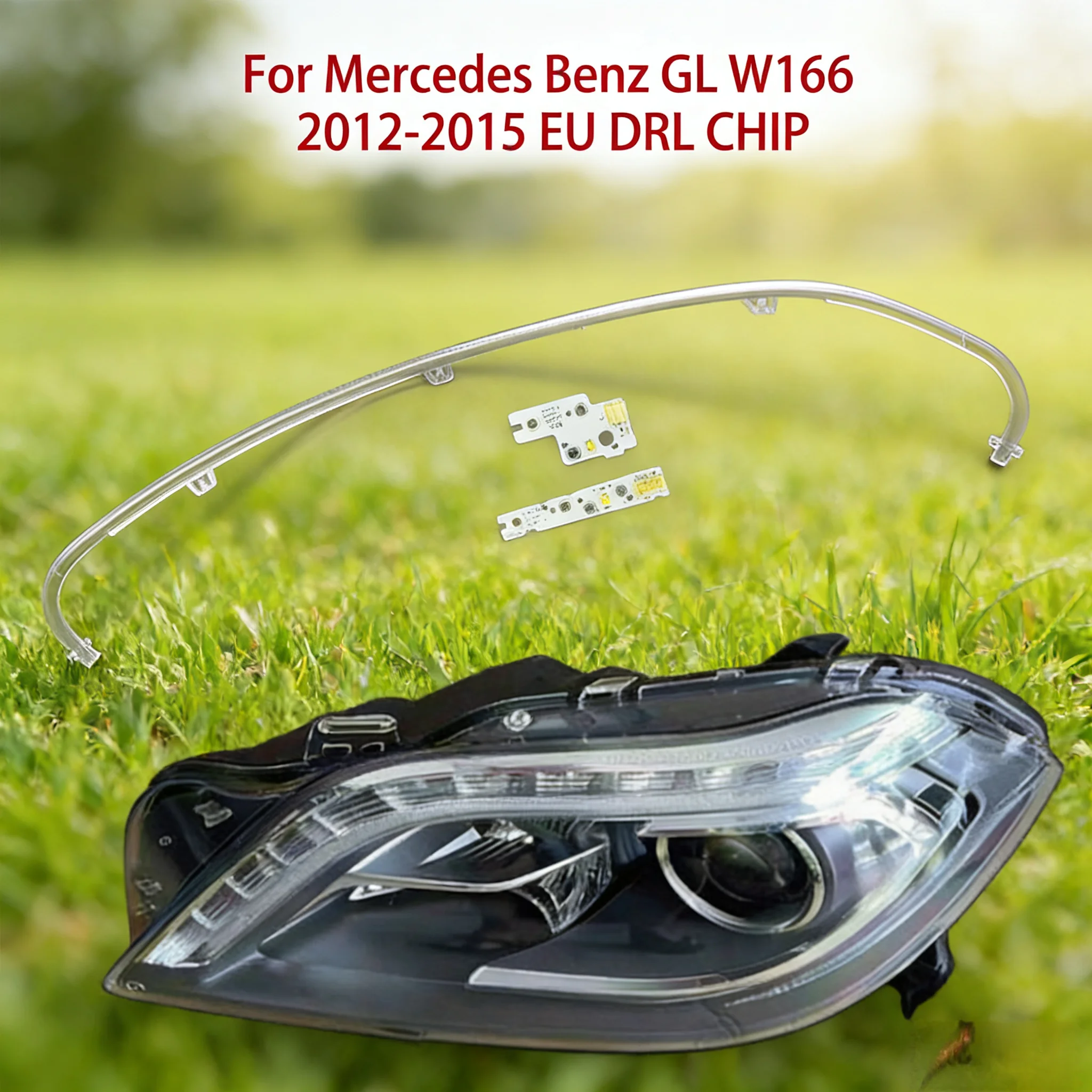 

White Light Ballast Module For Mercedes-Benz Angel Eye Car Headlights DRL CHIP Conduit Strip GL W166 2012-2015 European Version