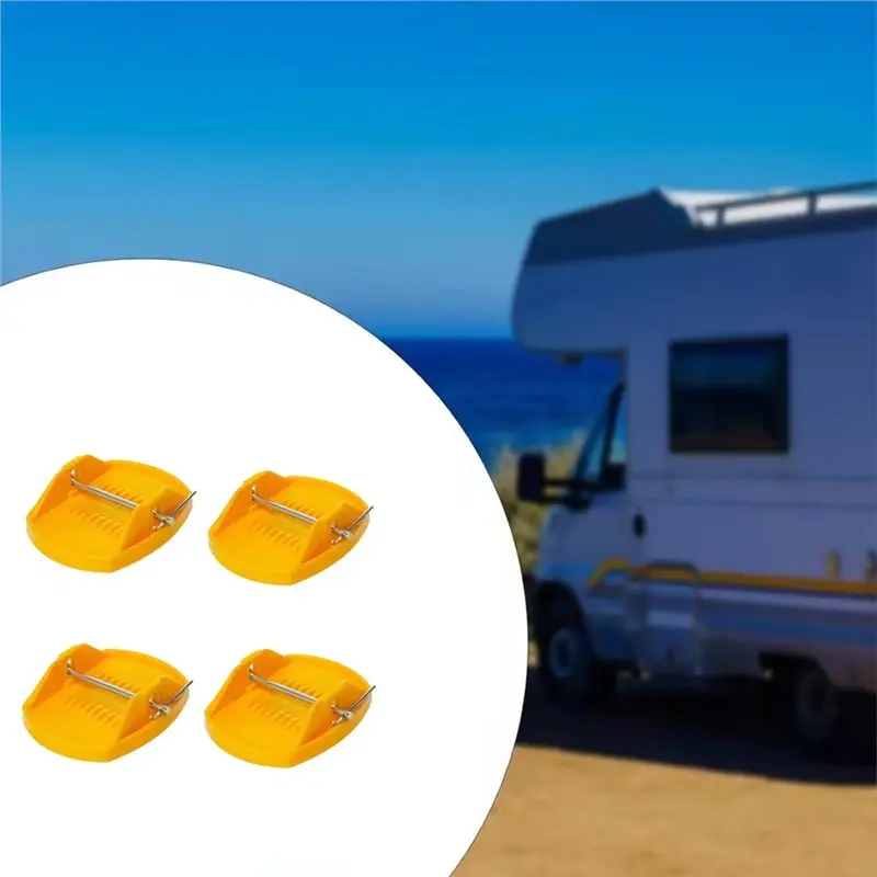 NEW HOT In Stock-For RV Jack Support Bracket Pads 4PCS Universal For RV Caravan Anti-Sinking Support System