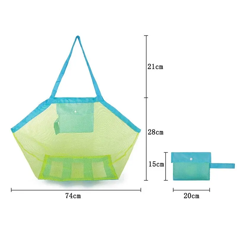 Children Sand Away Protable Mesh Bag Kids Toys Storage Bags Swimming Large Beach Bag Clothes Toy Storage Sundries Backpack