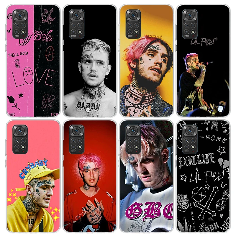 Lil Peep Singer Phone Case for Xiaomi Redmi Note 13 12S 12 11S 11 11E 11T 10S 10 Pro Plus 9 9S 8 8T 7 5G Soft Cover Fundas