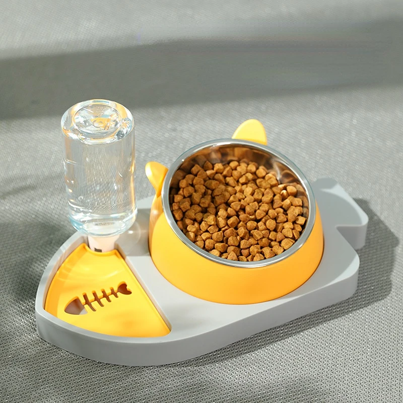 

Pet Bowl Small Fish Shape Automatic Water Refill Cat Bowl Drinker Automatic Pet Feeder Dog Bowl