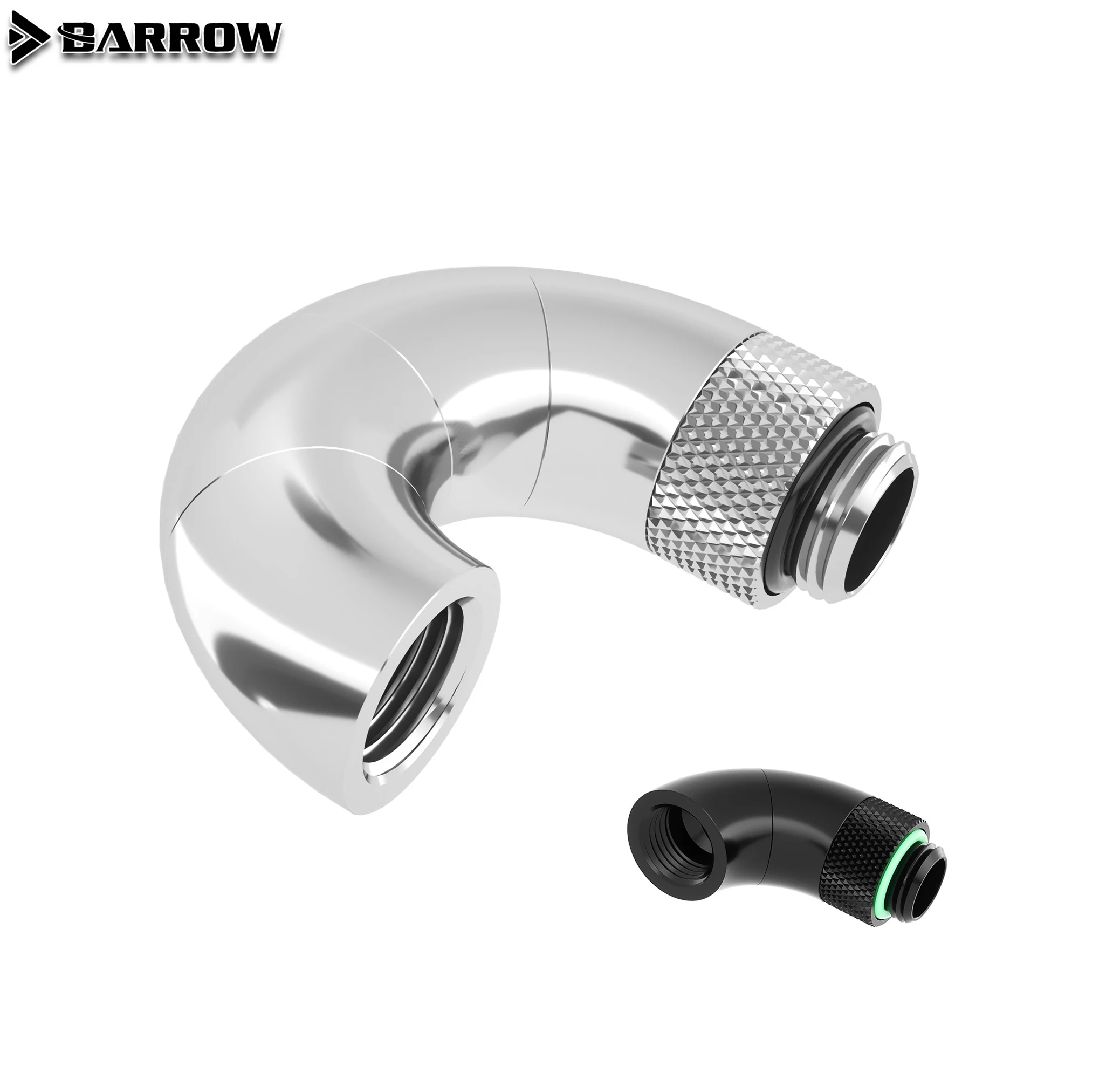 

BARROW G1/4 ''резьба 180-градусный поворотный фитинговый адаптер, вращающийся на 180-градусный металлический адаптер с водяным охлаждением TSWT1804-V1
